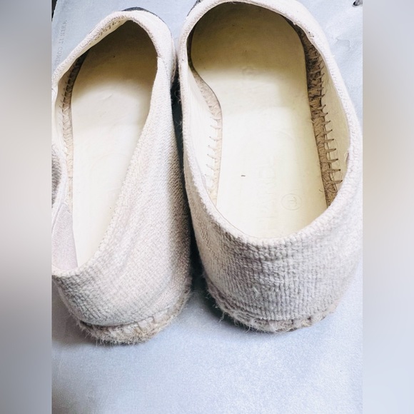 Chanel CC Espadrilles. Size 41. Made in Spain. Neutral and black. - Picture 8 of 13